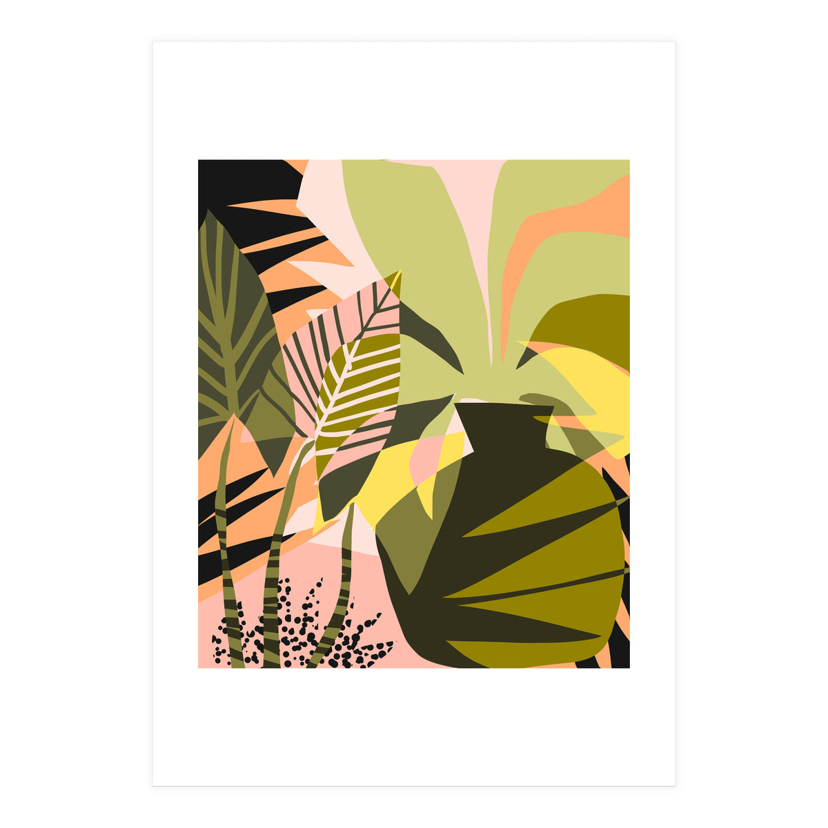 A Flower Blooms Best In A Happy Pot (Print Only)