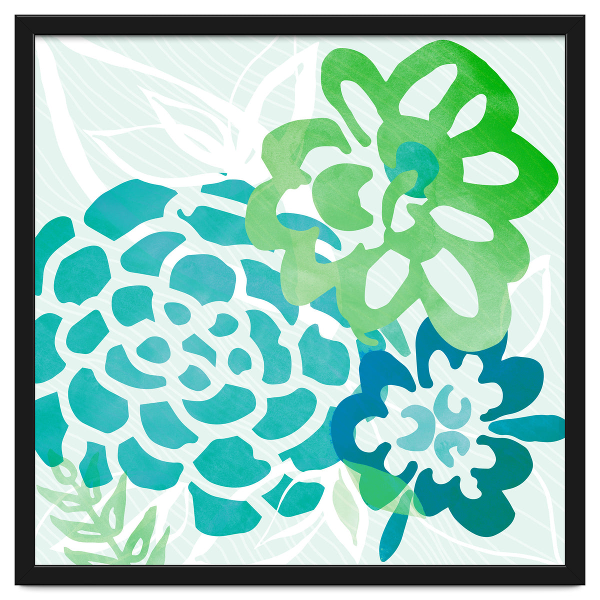 Abstract Coastal Floral