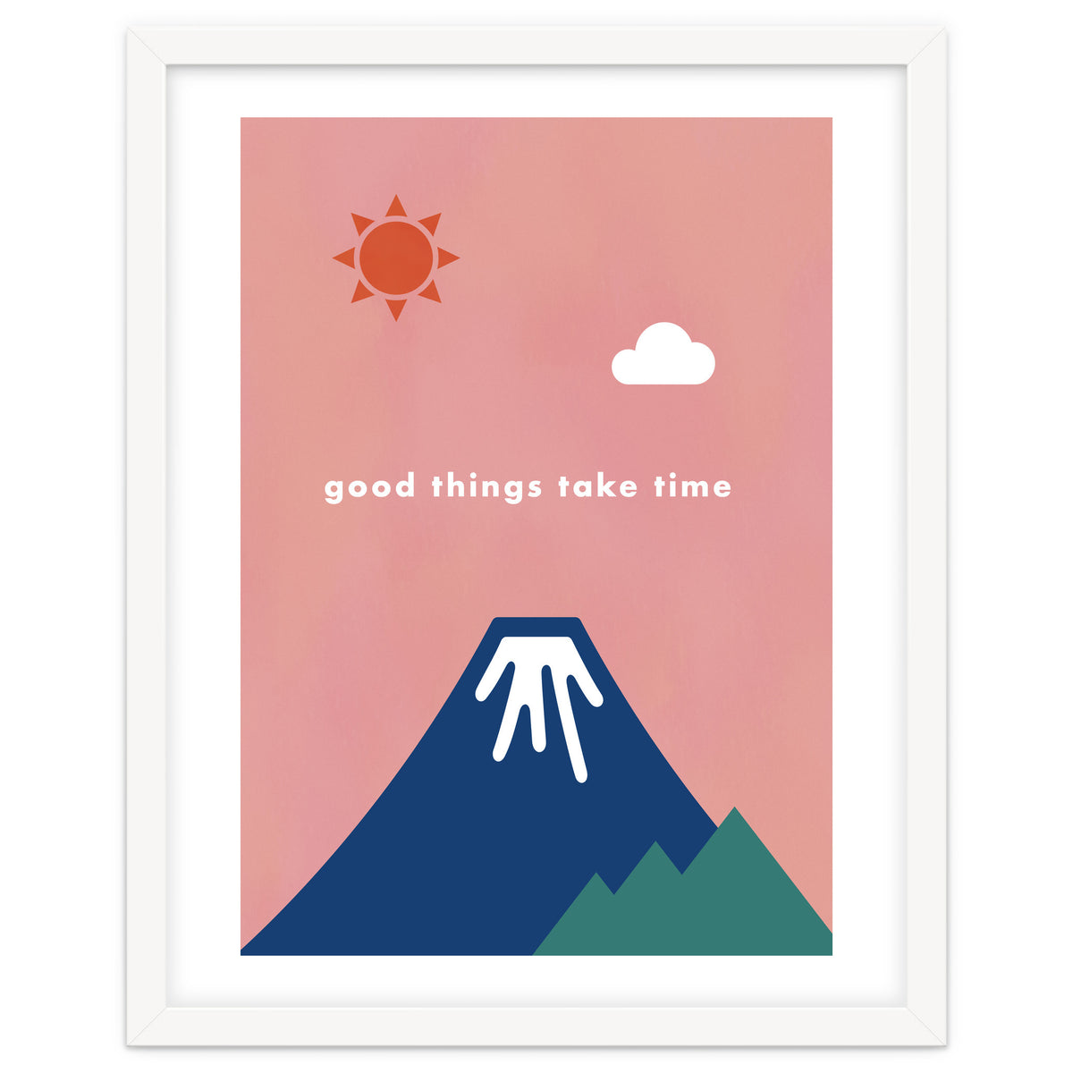 good things take time - Nature Landscape Illustration