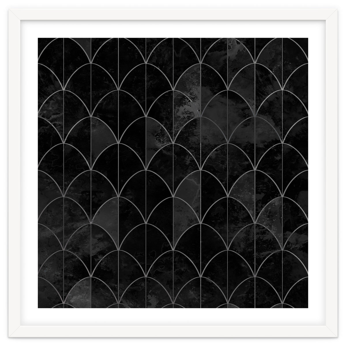 Mermaid scales. Black and white