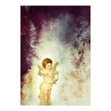 VINTAGE AMOR IN PURPLE ABSTRACT FOREST (Print Only) thumbnail