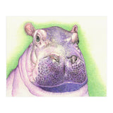 Purple Hippo (Print Only) thumbnail