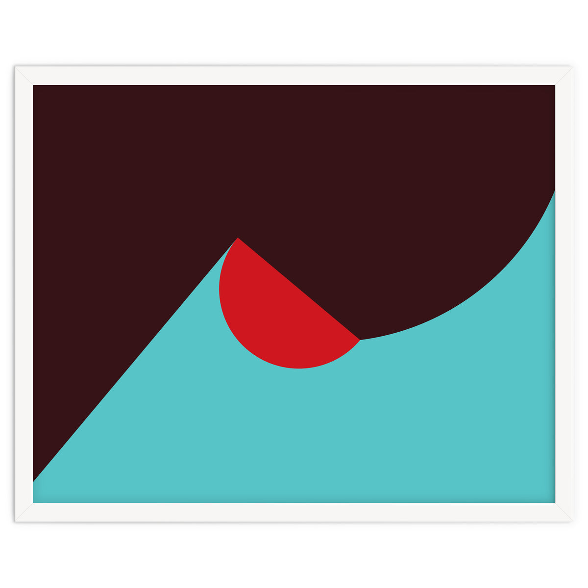 Geometric Shapes No. 8 - blue, purple & red