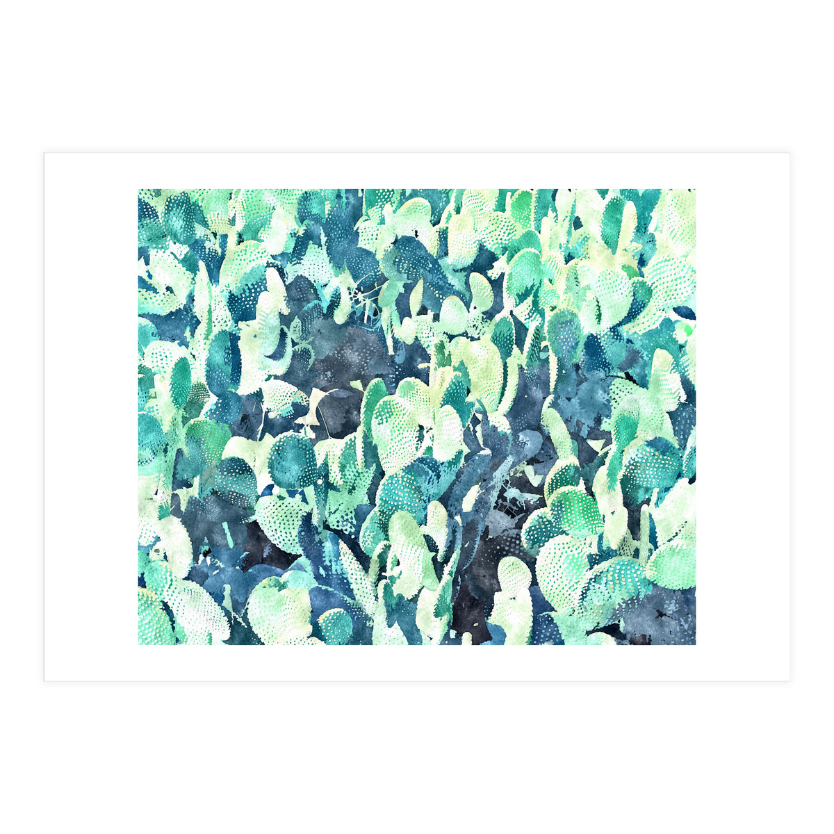 Watercolor Cactus III (Print Only)