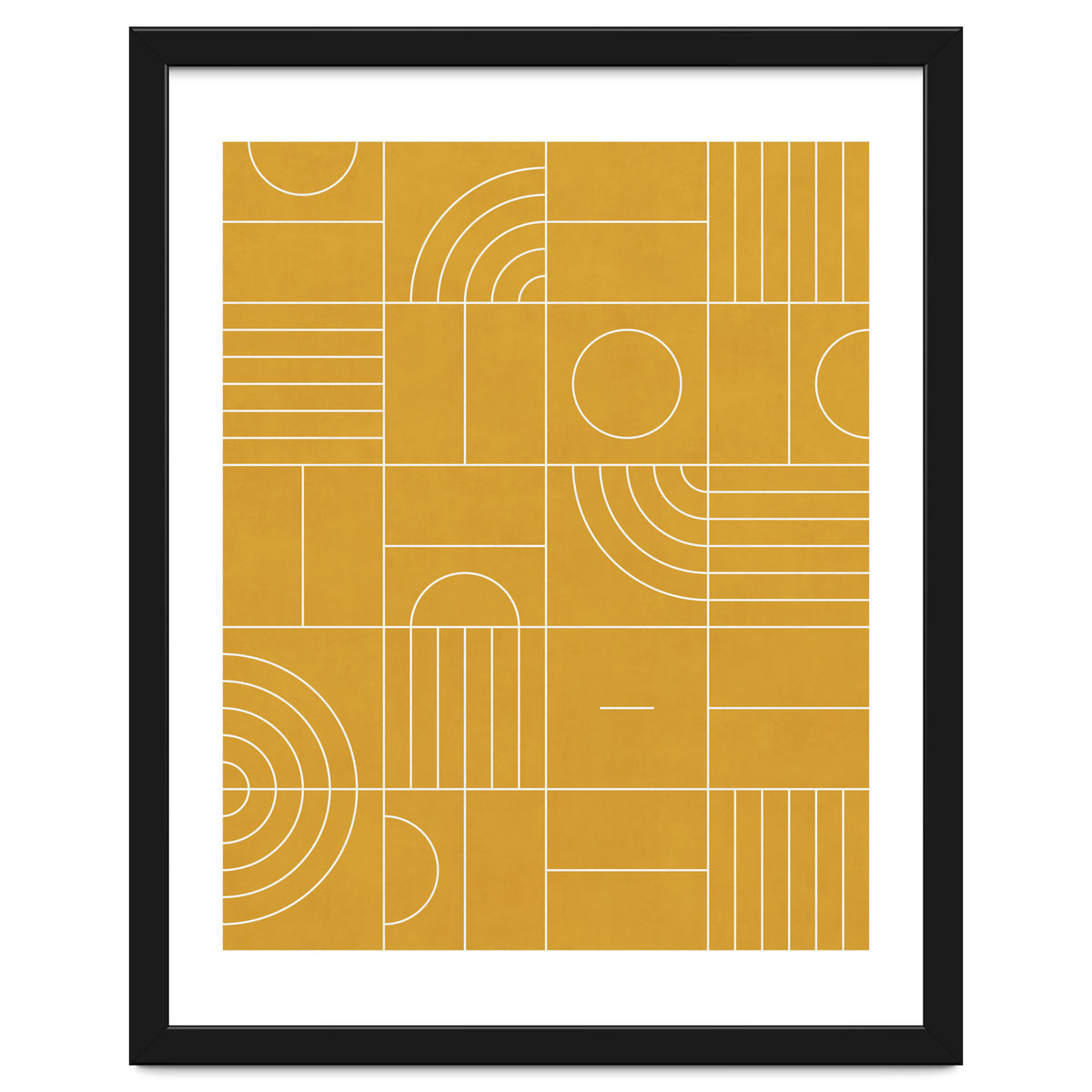 My Favorite Geometric Patterns No.22 - Mustard Yellow