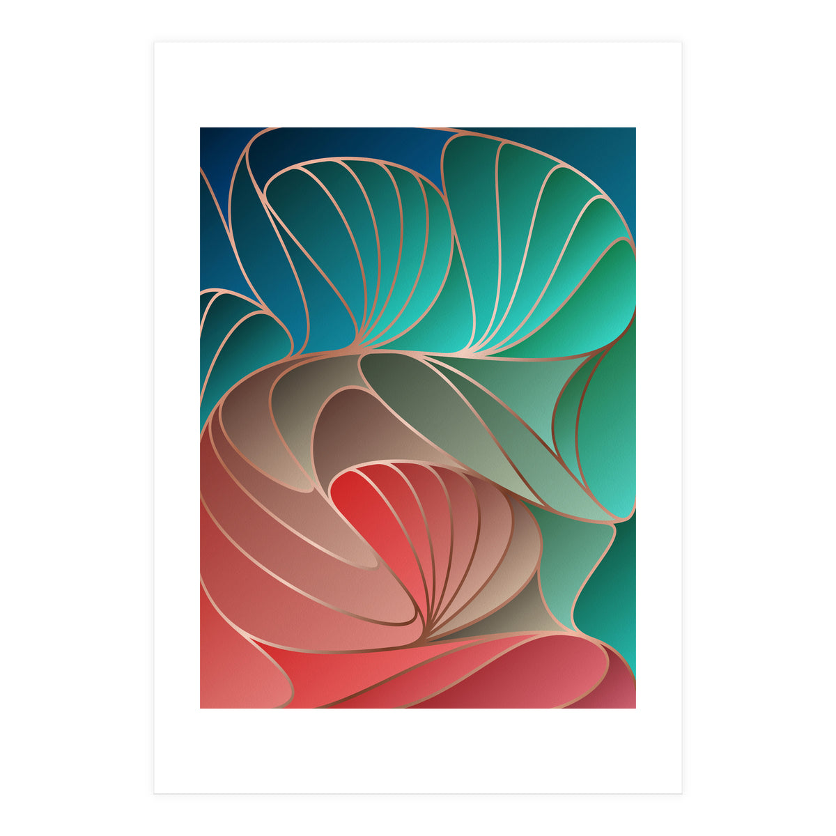 Colorful Art Deco I (Print Only)