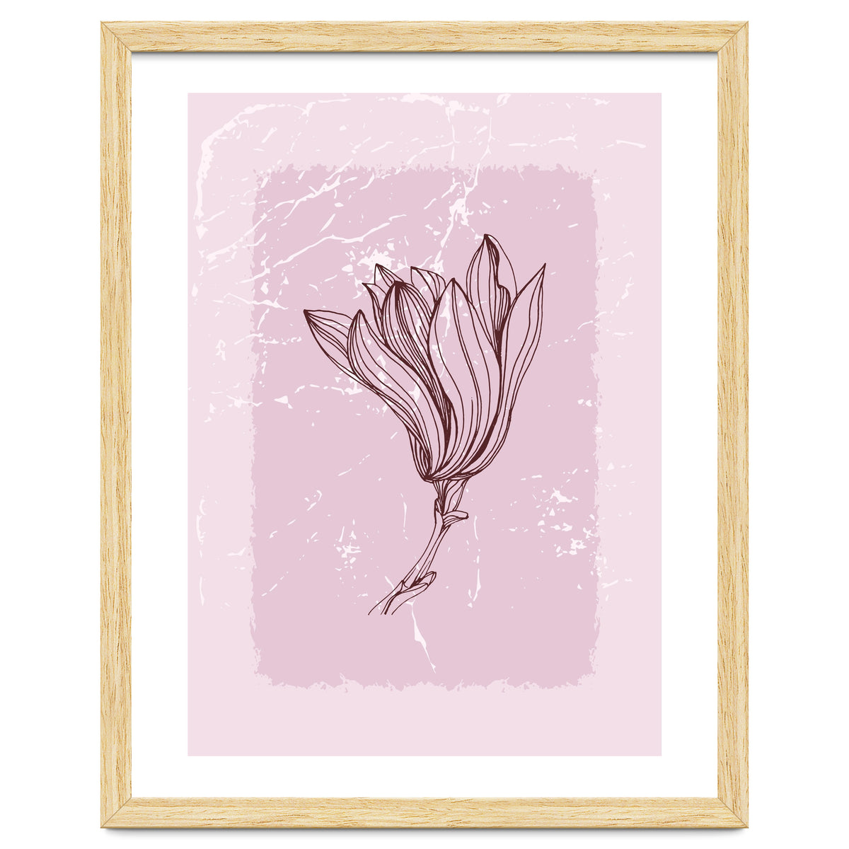 Magnolia Minimal Contemporary Botanical Floral