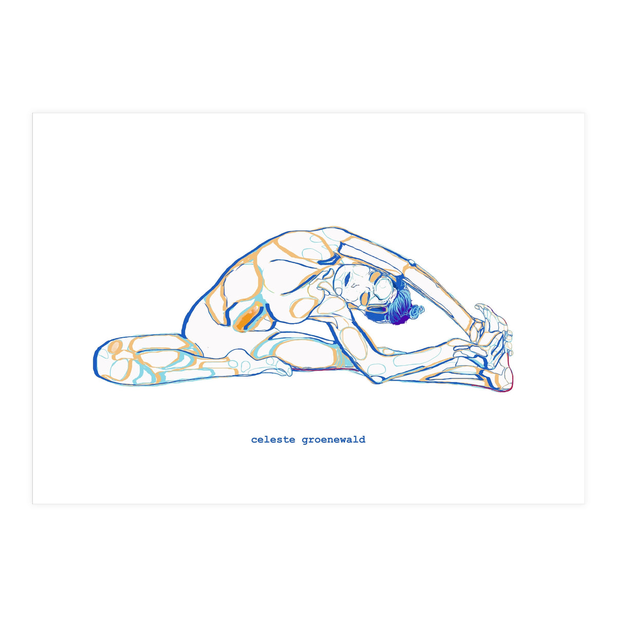 Seated Angle Pose (Print Only)