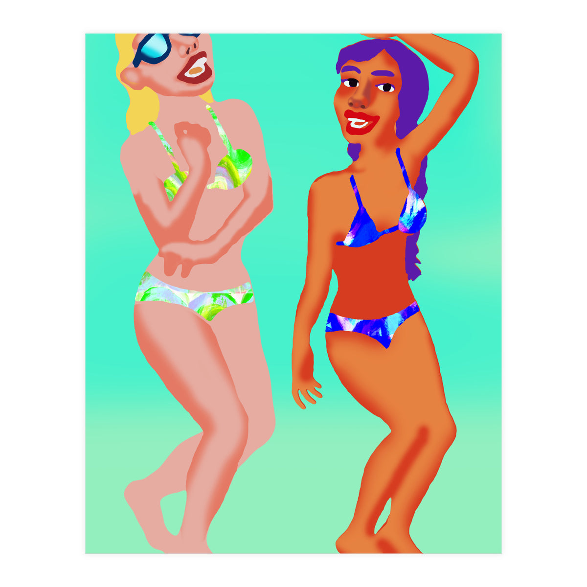 Fiesta En La Playa 1 (Print Only)