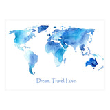 Dream. Travel. Love || watercolor (Print Only) thumbnail