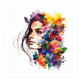 Watercolor Tropical Woman #18 (Print Only) thumbnail