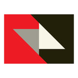 Geometric  Shapes No. 63 - triangles, red, black, grey (Print Only) thumbnail