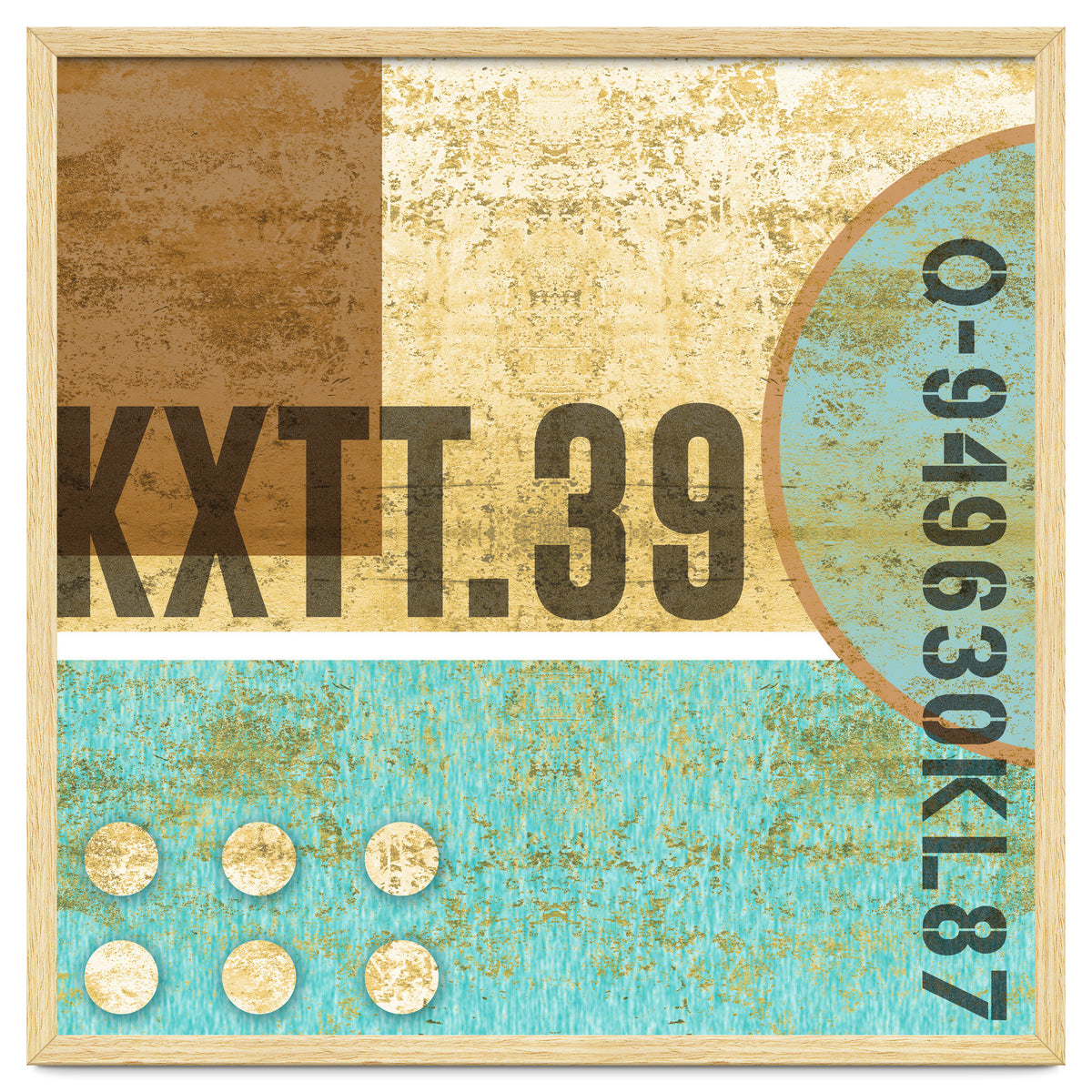 Abstract Industrial Sand And Blue