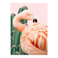Flamingo & Cactus (Print Only)