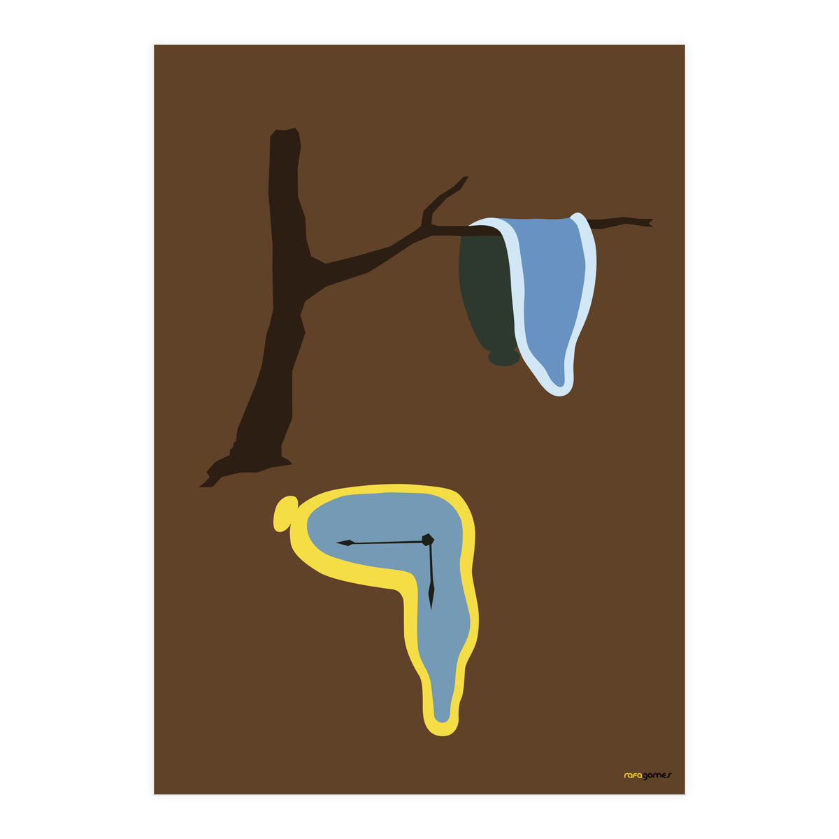 La Persistencia De La Memoria Minimalist (Print Only)