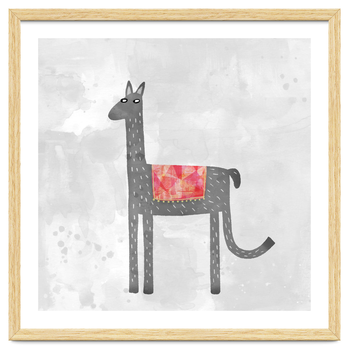 Llama With Fancy Blanket