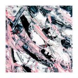 Modern Abstract Pastel Pink Black White Grey Acrylic Brushstrokes (Print Only) thumbnail