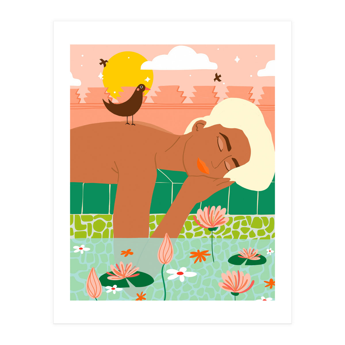 Sunkissed Skin & A Tropical Sky, Let Your Soul & Spirit Fly (Print Only)