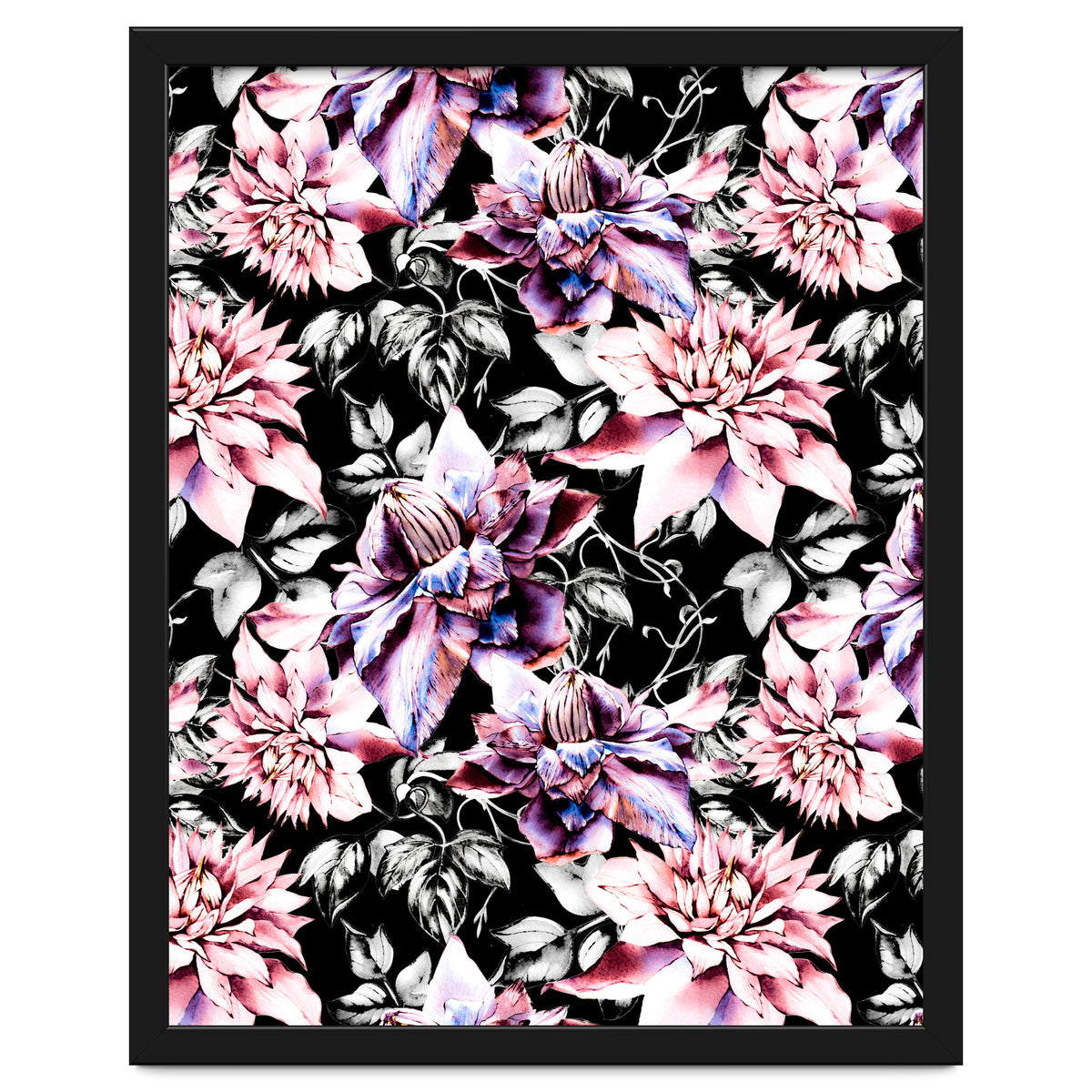 Pink bloom in the dark