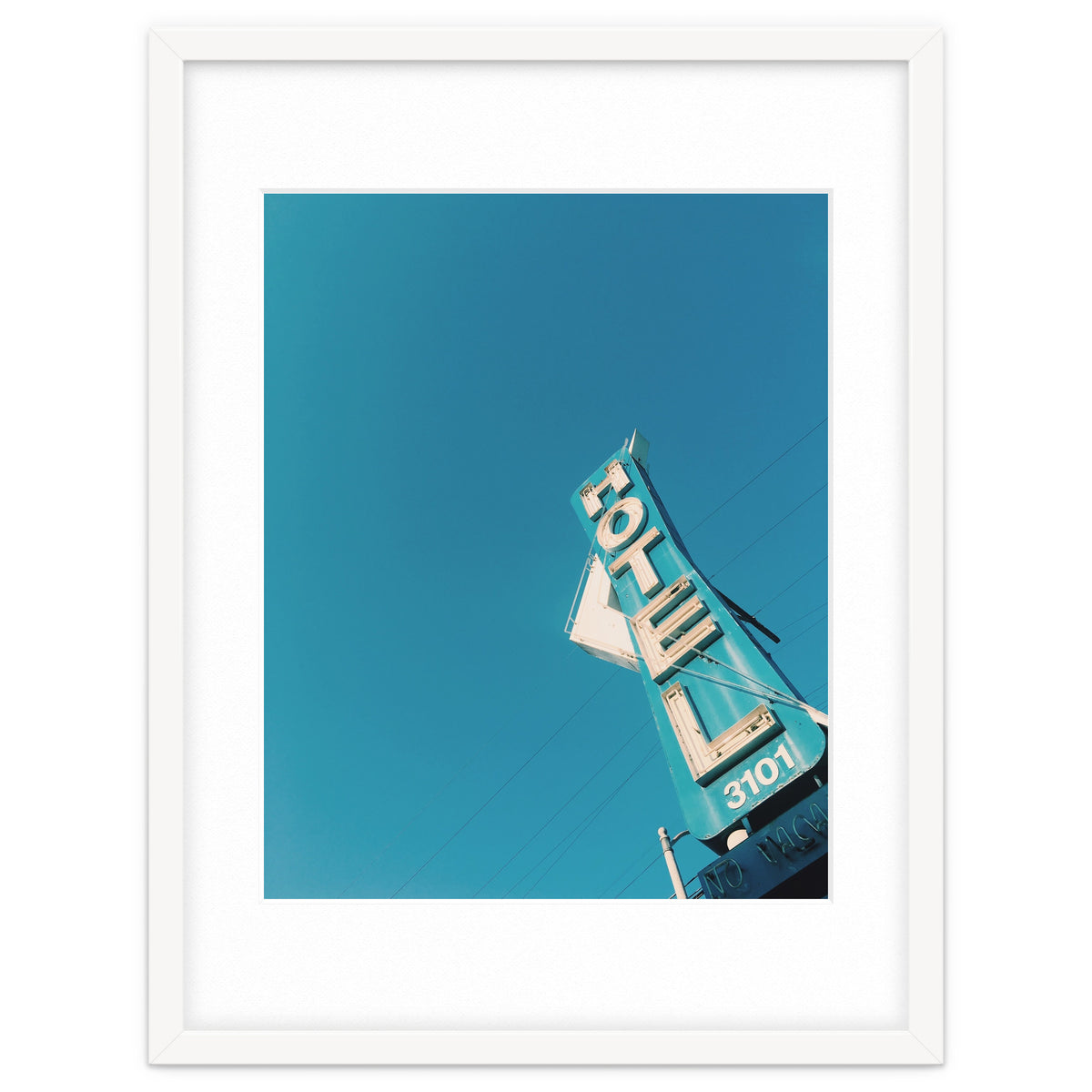 Hotel sign in California