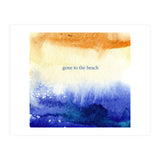 Gone to the beach || watercolor (Print Only) thumbnail