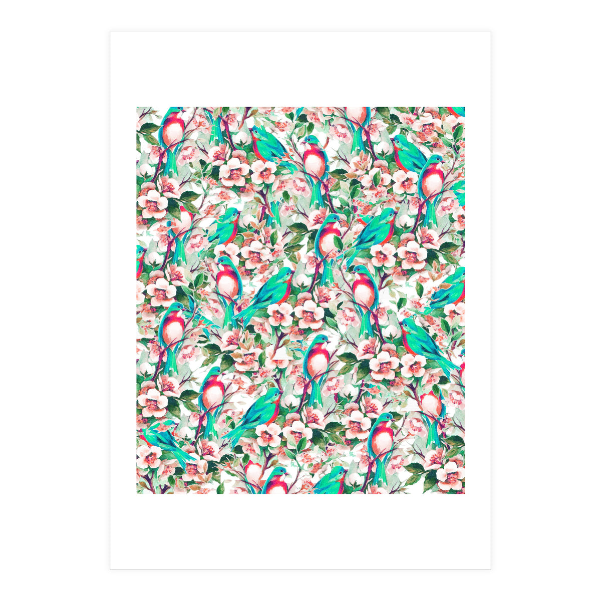 Birds & Flowers (Print Only)