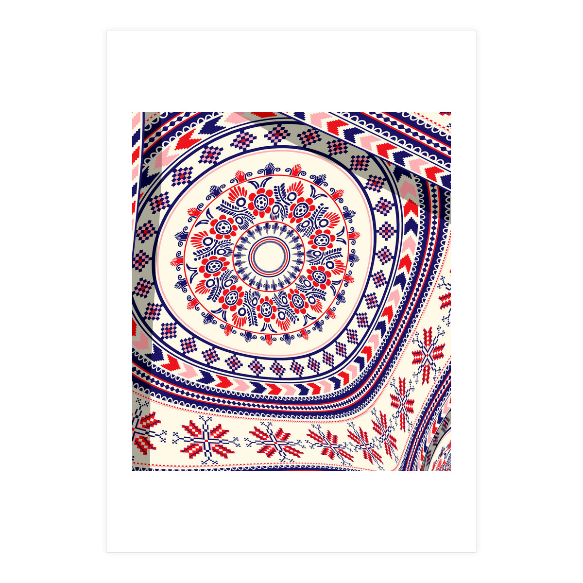 Romanian embroidery background 22 (Print Only)
