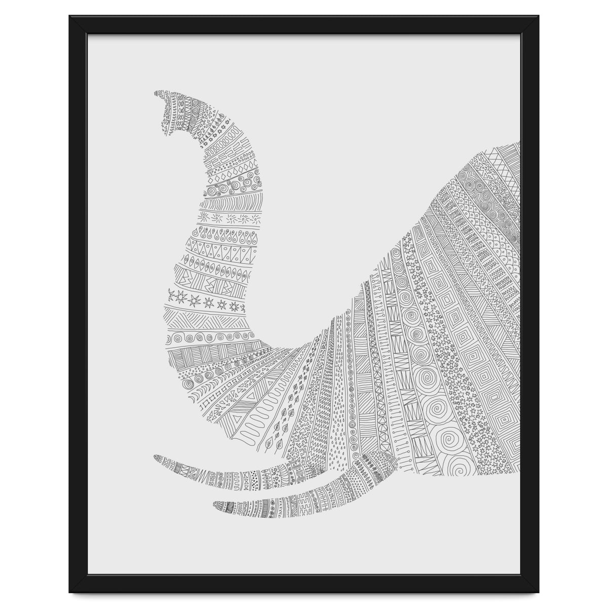 Elephant Grey Poster