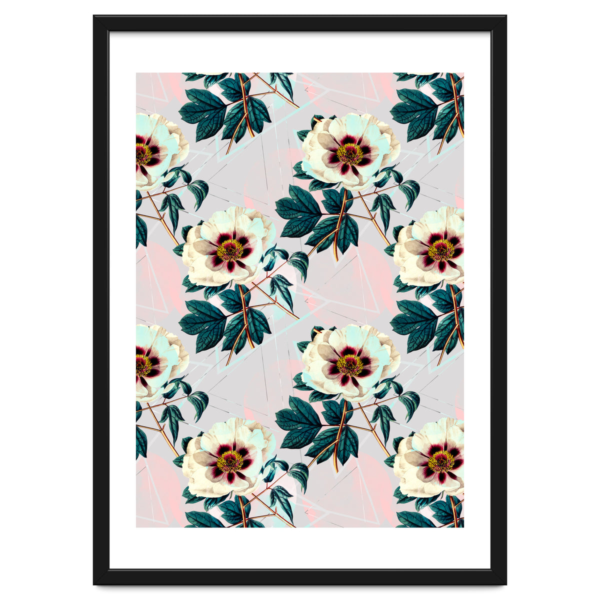 Flowery blooming with geometric