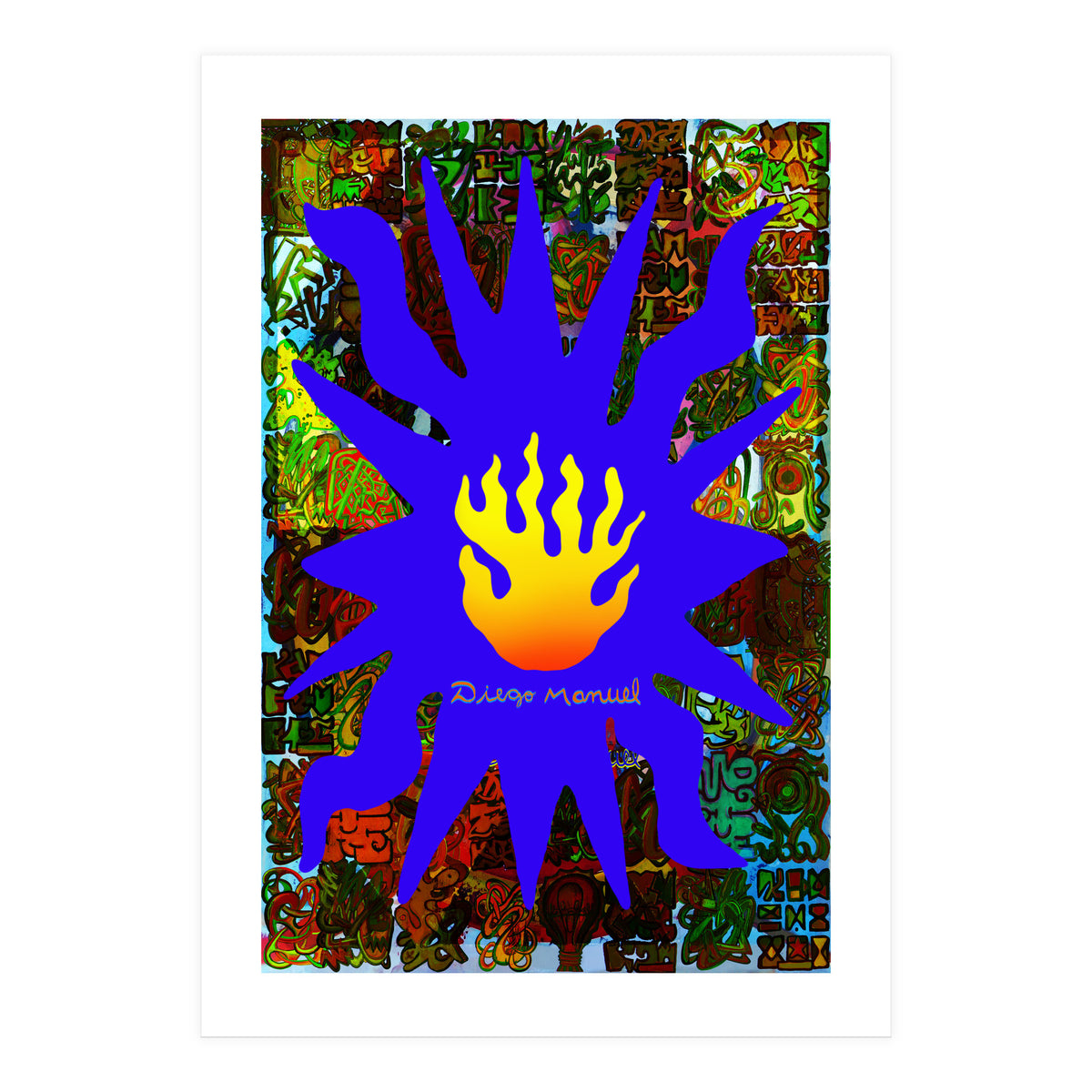 Fuego Y Graffiti 65 (Print Only)