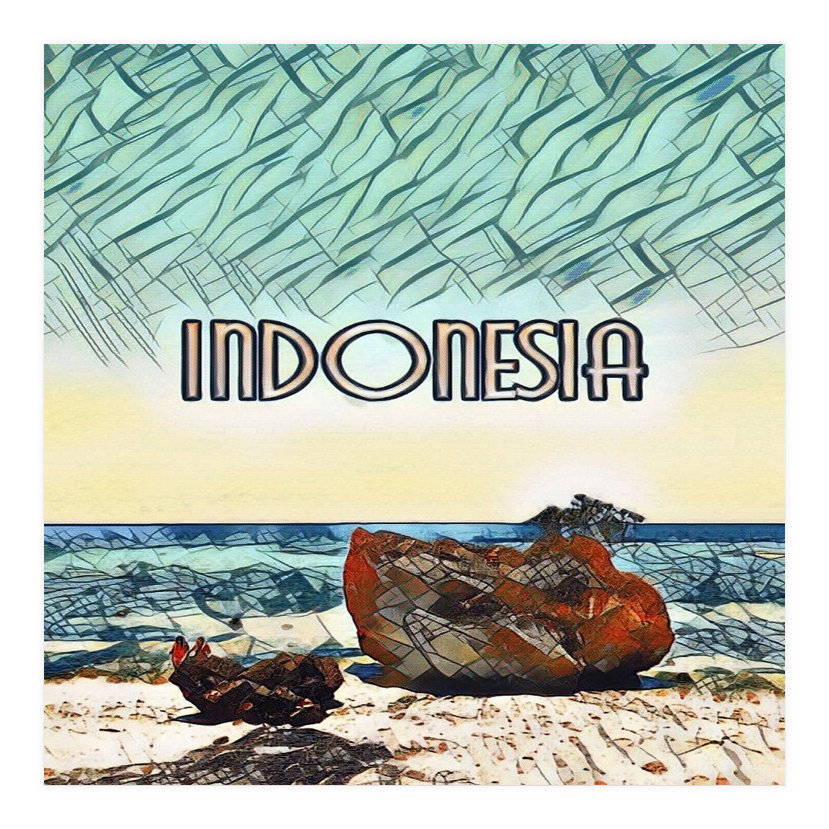 Labuan Sait Beach, Indonesia. (Print Only)