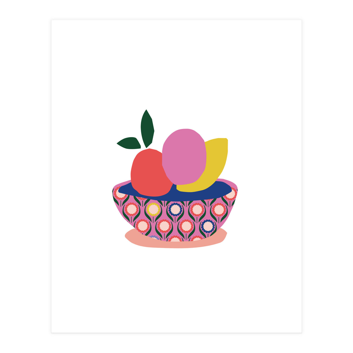 Fruits In Basket 1 Rgb Cropped White (Print Only)