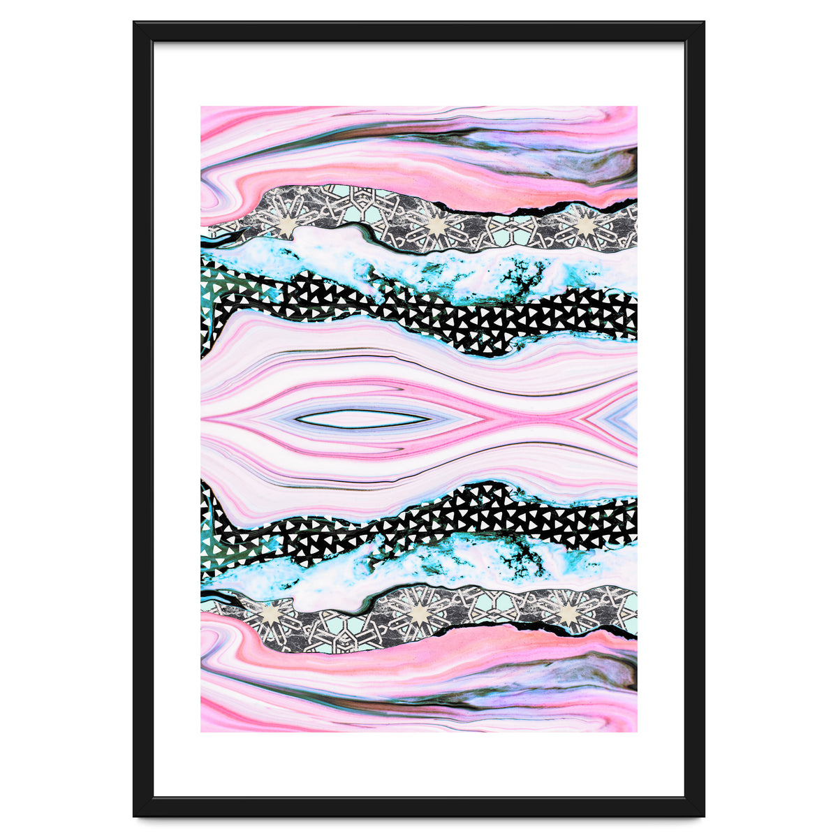 Abstract shapes of marble and patterns