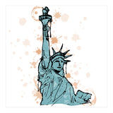 Close view of the Statue of Liberty Sketch (Print Only) thumbnail