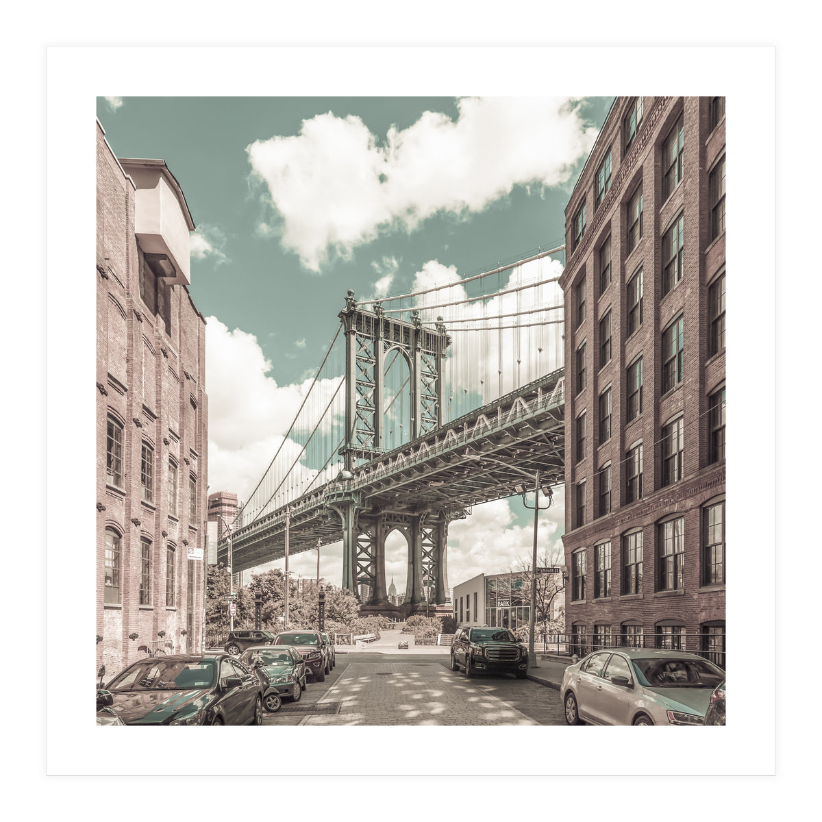 NEW YORK CITY Manhattan Bridge | urban vintage style (Print Only)