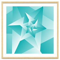 Bluish Trendy Triangle Pattern