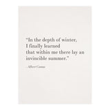 An Invincible Summer By Camus, White (Print Only) thumbnail