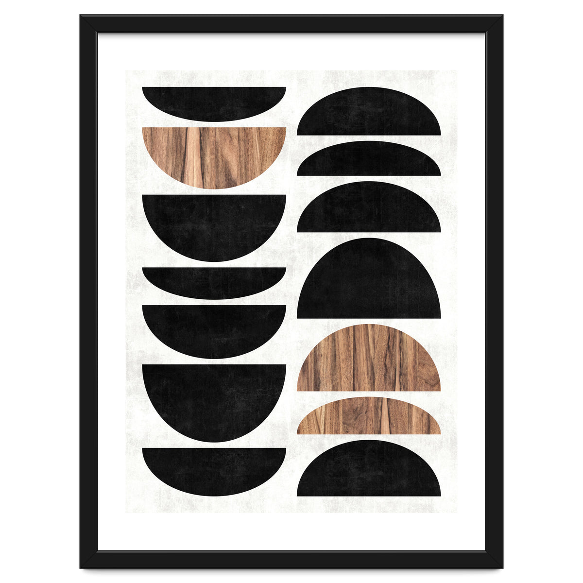 Mid-Century Modern Pattern No.7 - Concrete and Wood