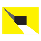 Geometric Shapes No. 20 - yellow, black & grey (Print Only) thumbnail