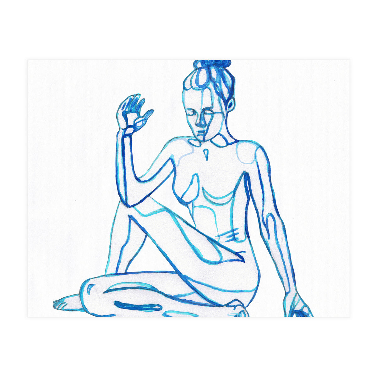 Ardha Matsyendrasana (Print Only)