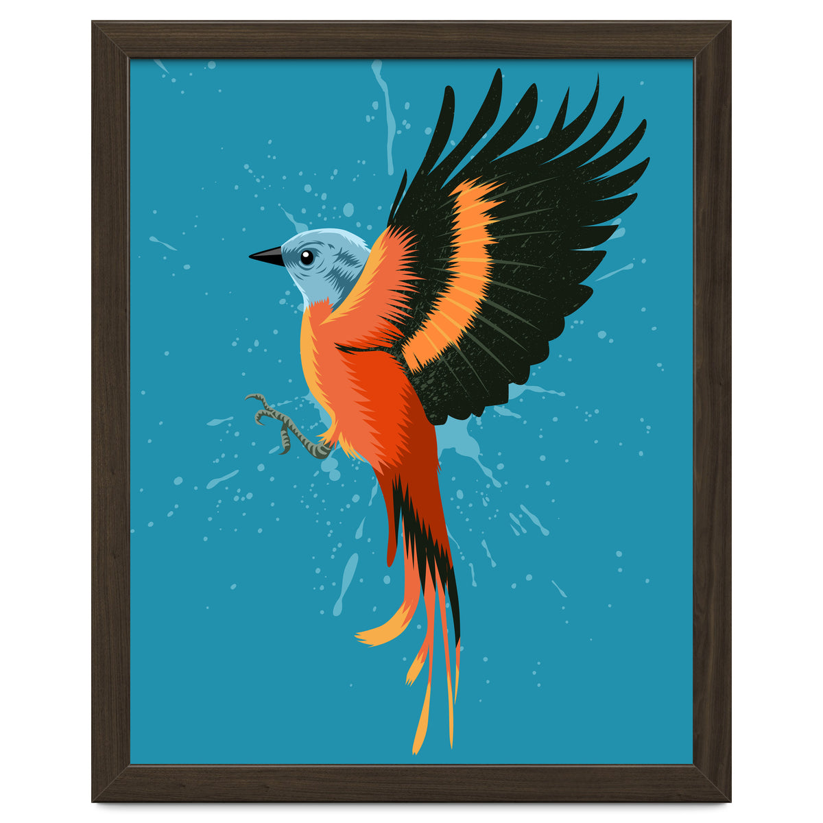 Tropical flying bird