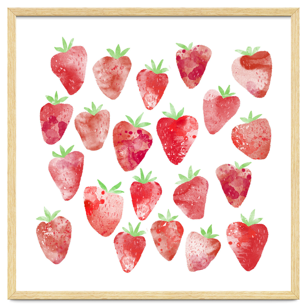 Strawberries Watercolor