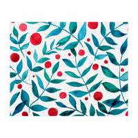 Watercolor Teal Branches (Print Only)