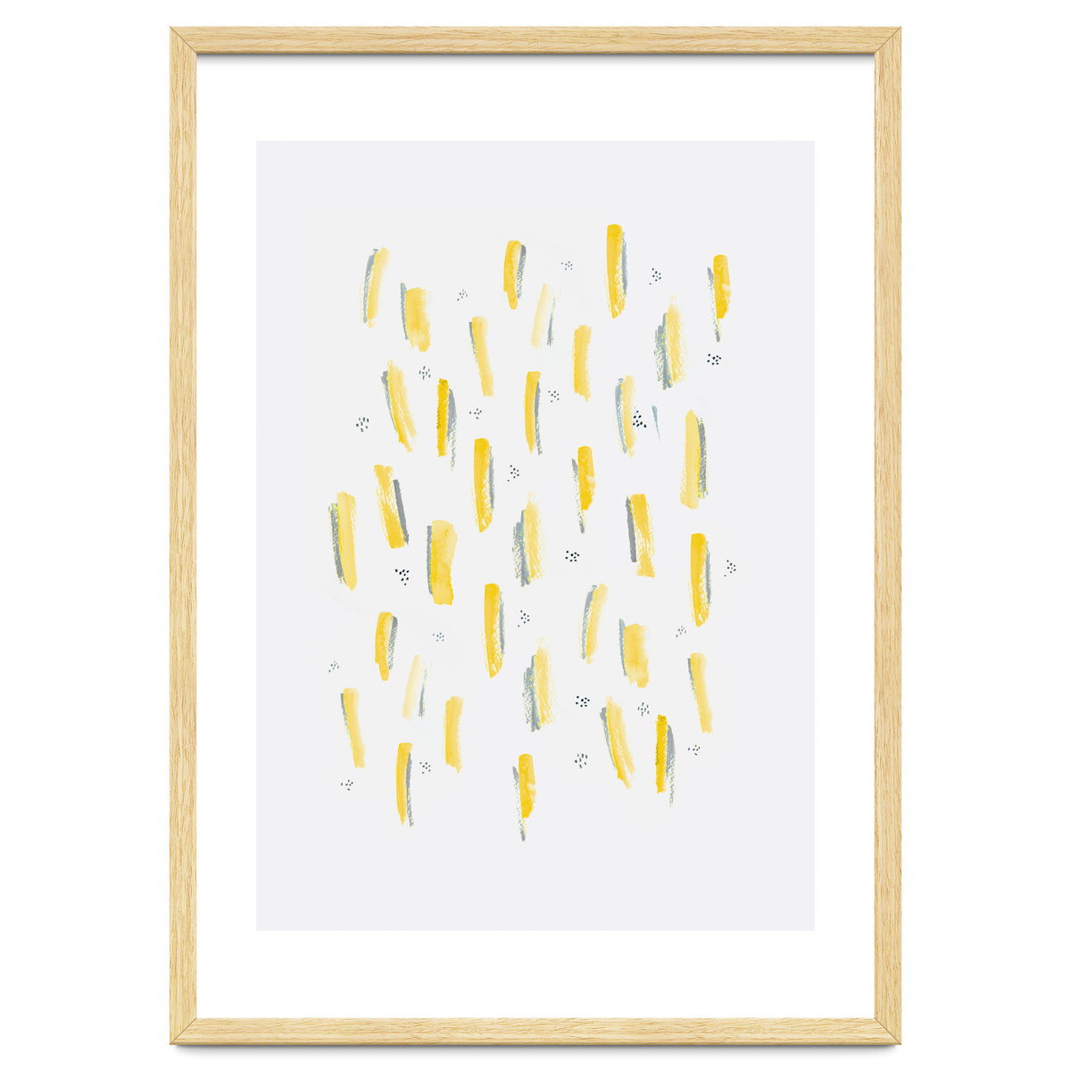 Brush Strokes Mustard