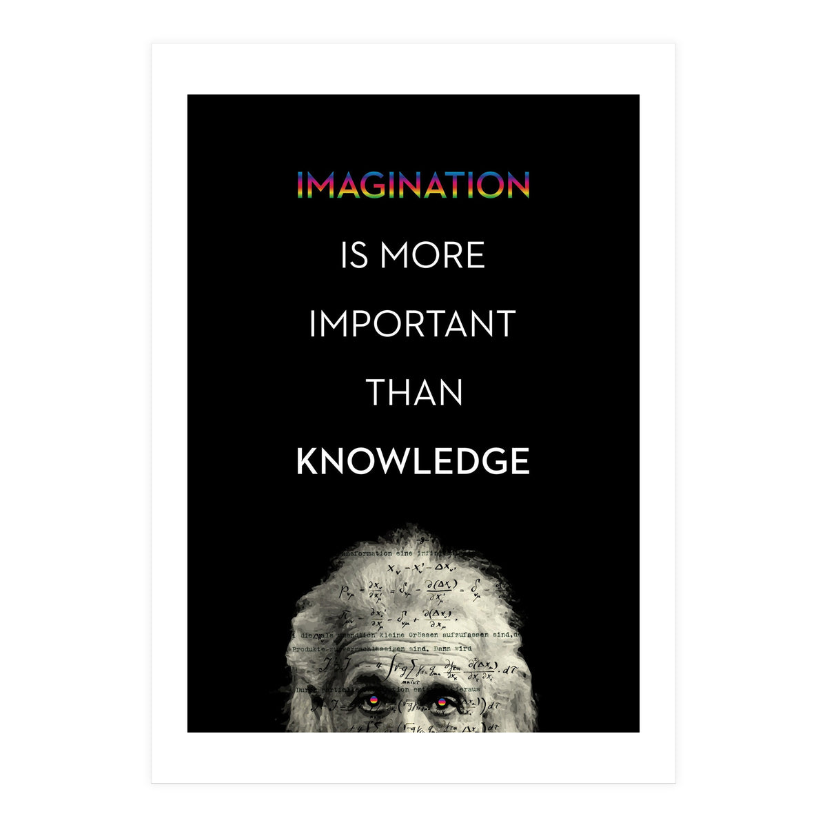 IMAGINATION BY ALBERT EINSTEIN (Print Only)
