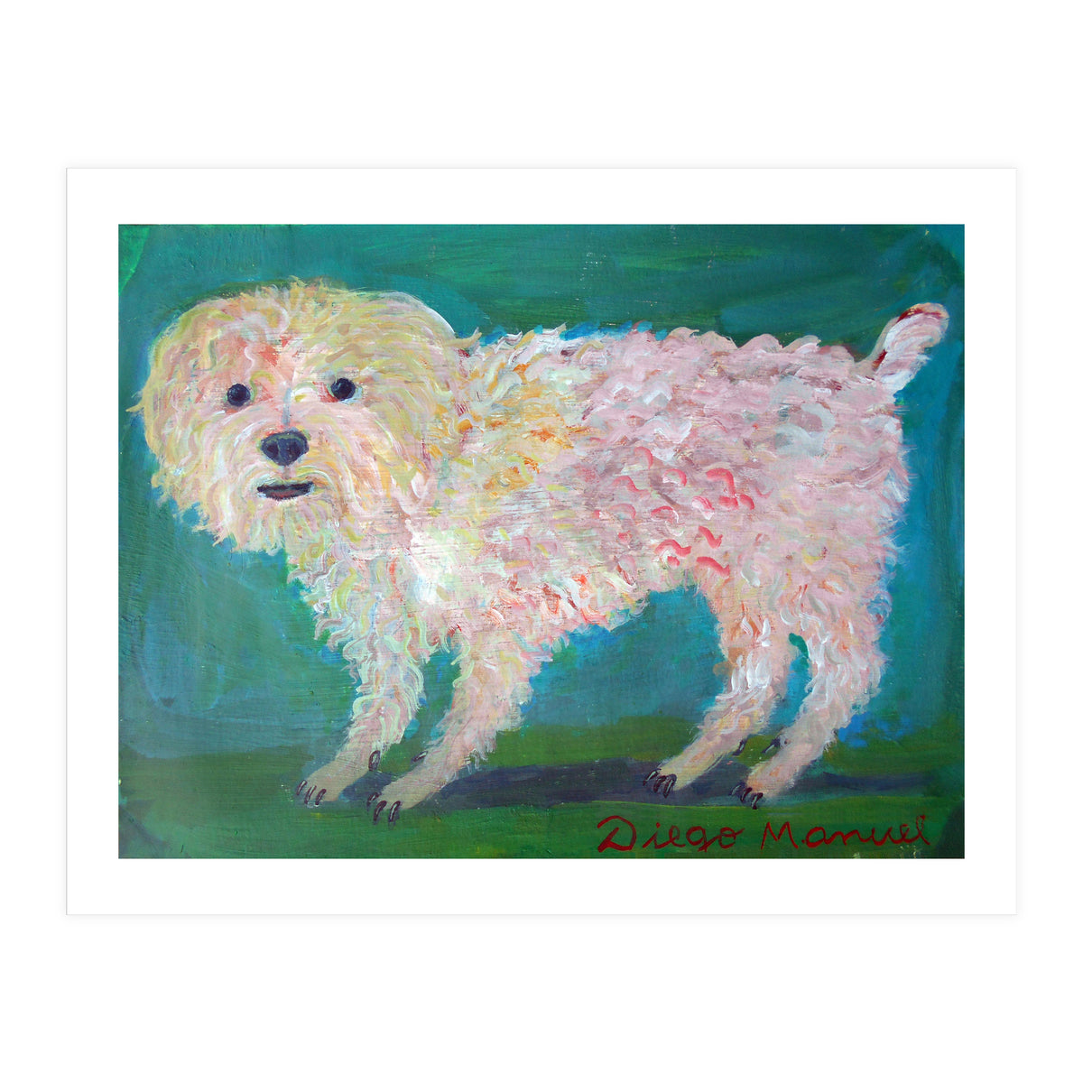 Caniche Blanco De Diego Manuel Rodriguez (Print Only)