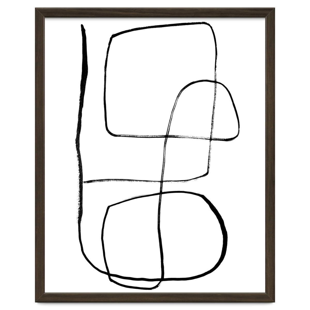 Mid-Century Line Art Print #3