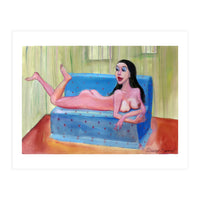 Chica En El Sofa (Print Only)