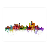 Detroit Michigan Skyline (Print Only) thumbnail