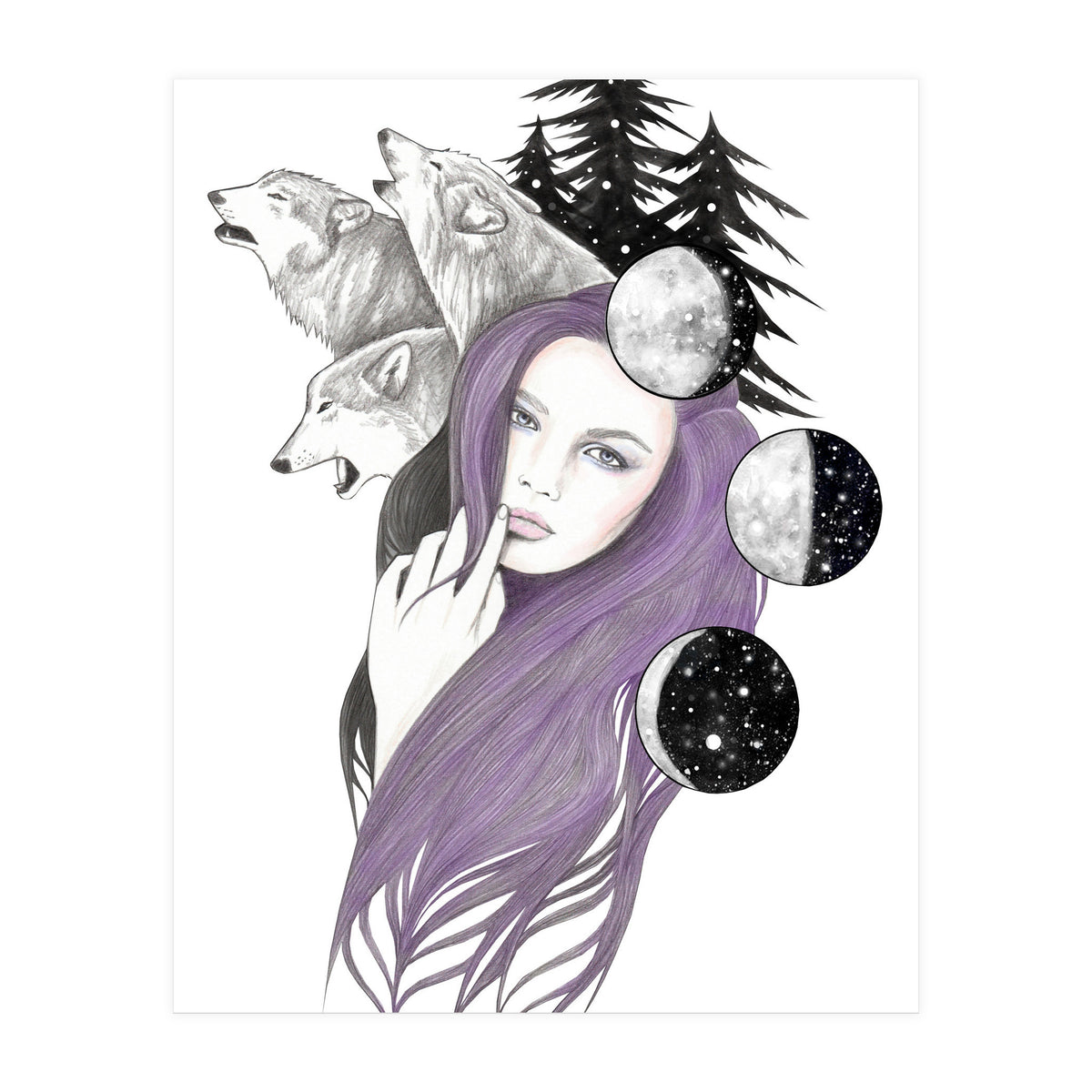 Three Moons (Print Only)